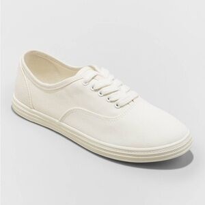 Women's Lunea Lace-Up Sneakers - Universal Thread Cream 8 #J005